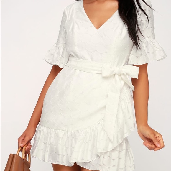 C/MEO Dresses & Skirts - C/MEO Magnetise White Backless Mini Dress